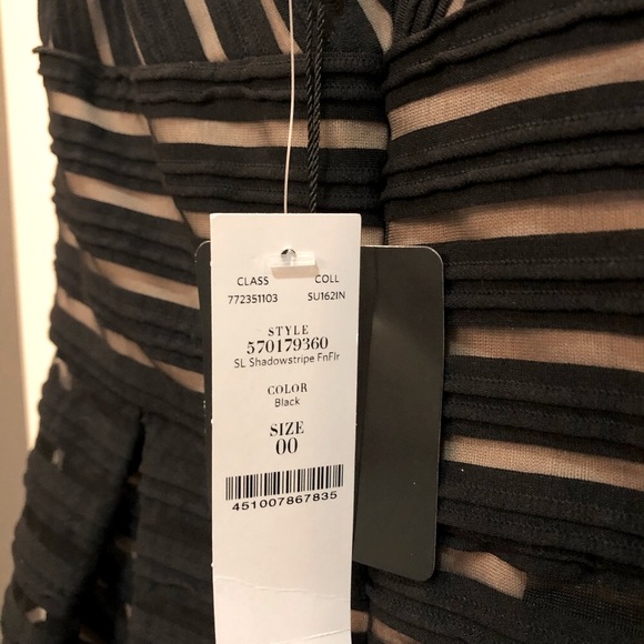 NWT White House Black Market Black Party Dress - Picture 2 of 3